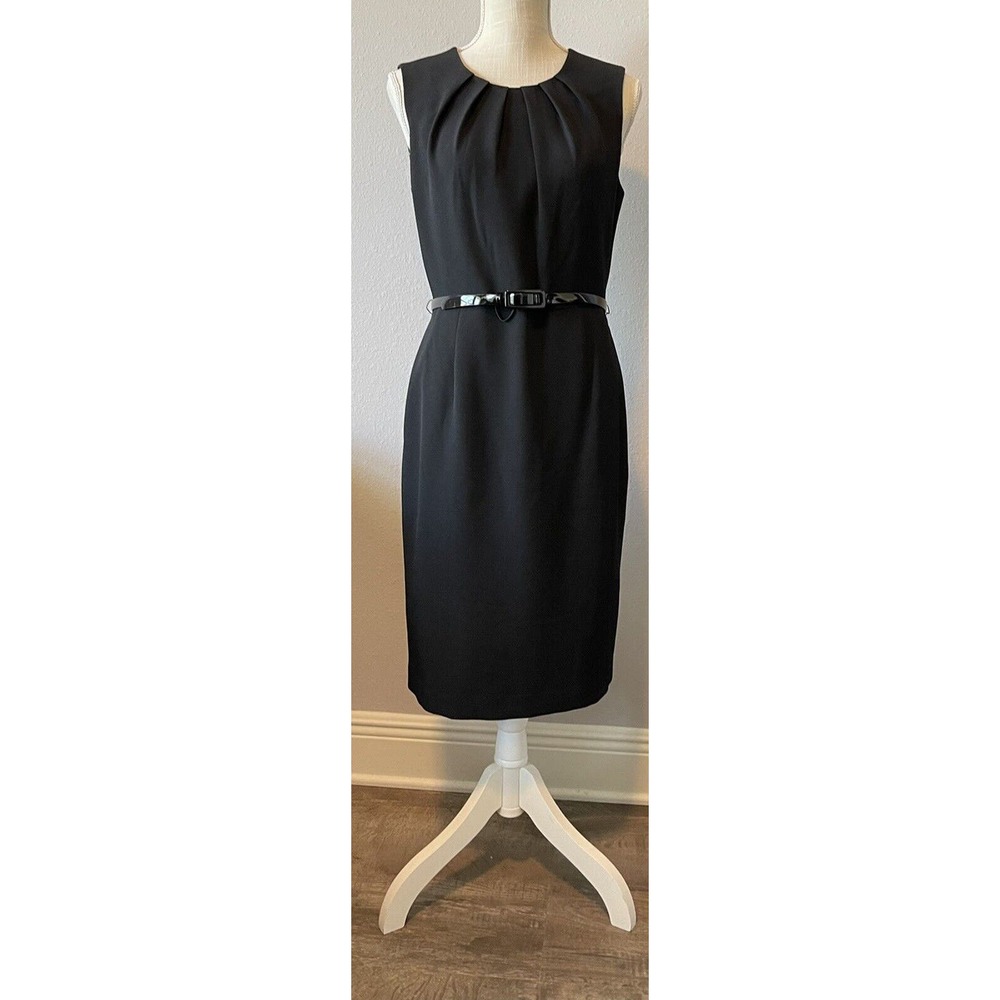 Jones Studio Women's Size 6 Dress Elegant Black Knee Length-‎ C3-16v